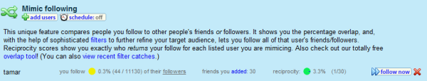 Tweet Spinner: Mimic Follow