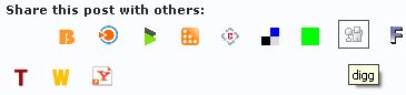Social Bookmarking Icons