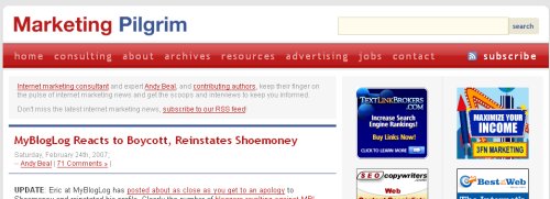 Marketing Pilgrim