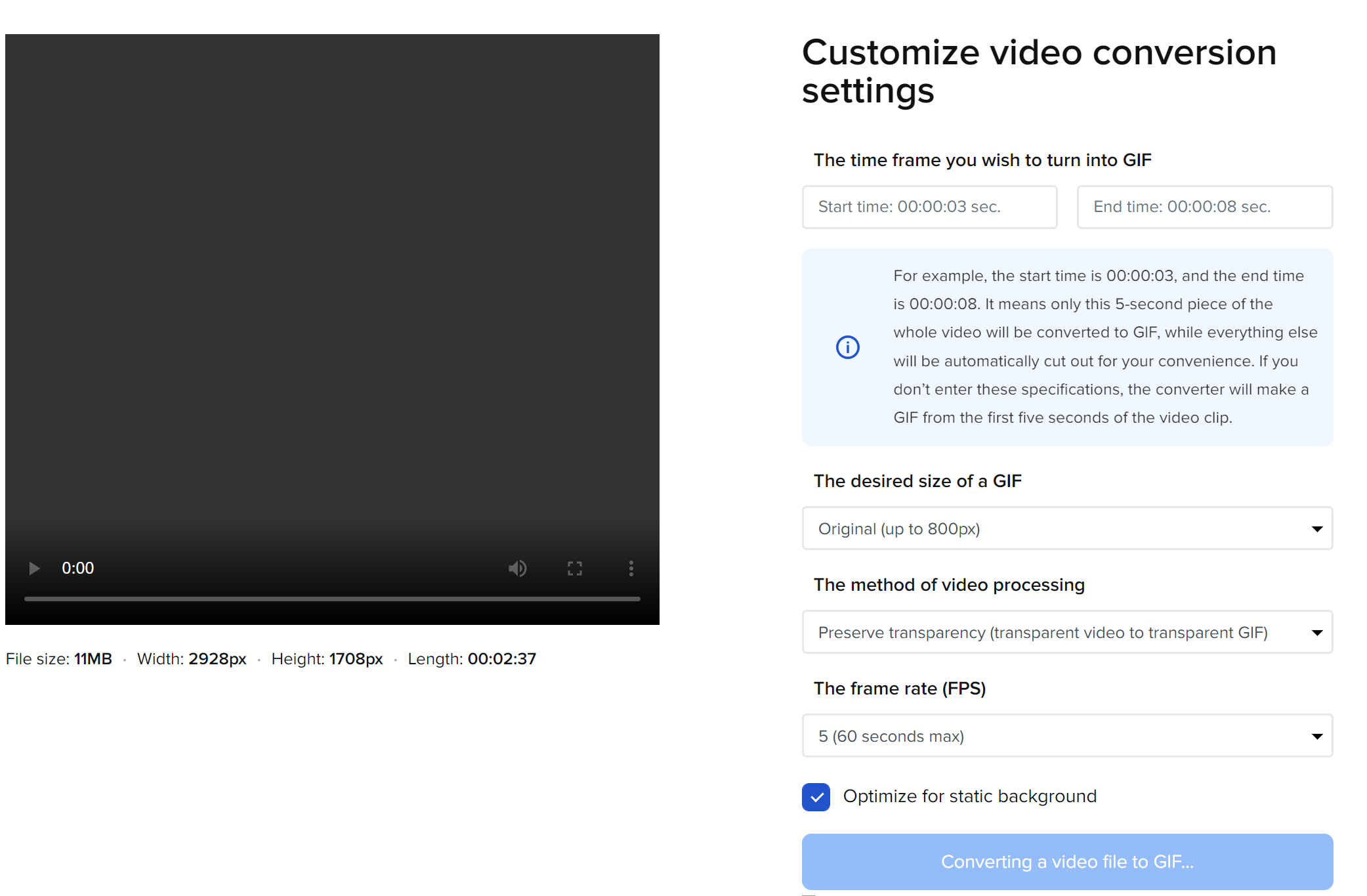 Vistacreate GIF creator